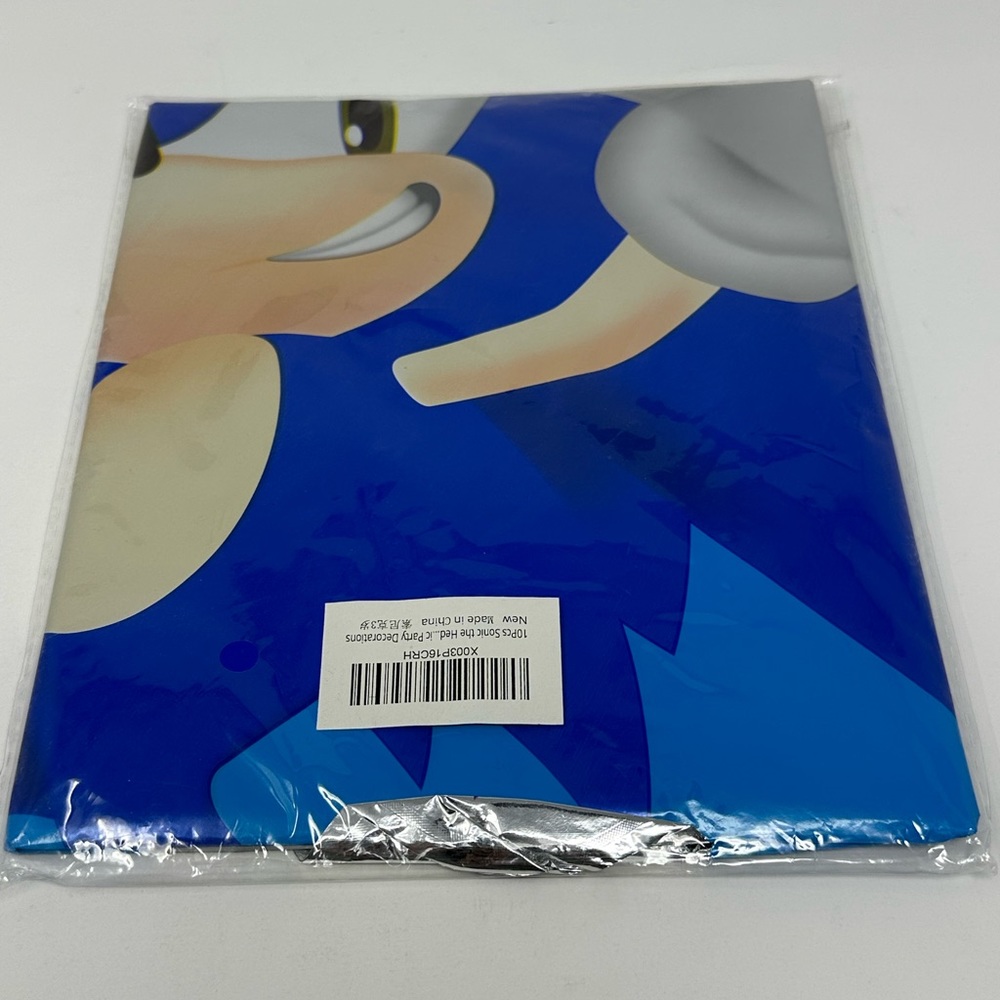 Sonic the hedgehog 10 pcs foil Balloons with number 3 balloon
